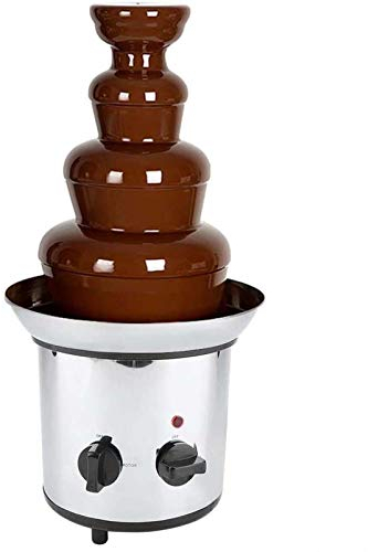 MytaYt4 Tiers Tower Chocolate Fountain Electric Chocolate Melting Machine Stainless Steel Ideal for Children Parties and Weddings