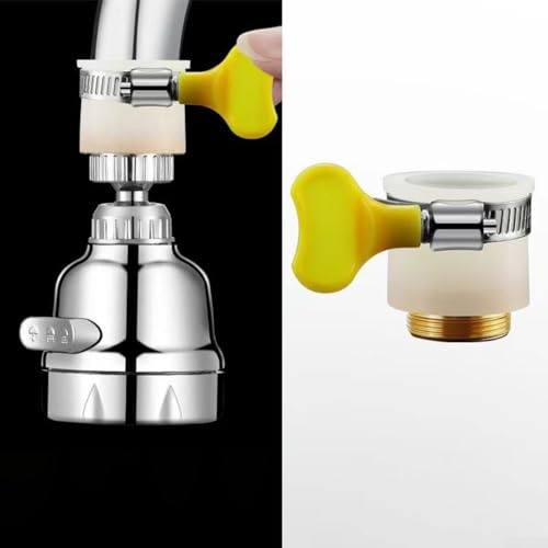 EpheyFIF Universal-Schlauchadapter, einfache Installation, Küchenarmatur-Anschluss, Wasserhahn-Adapter, Schlauch-Adapter, für Küche, Garten (2 Stück)