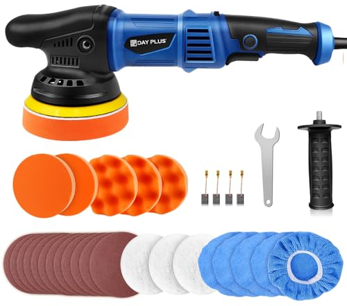 Lucidatrice per auto con 25 punti, lucidatrice eccentrica, 2800 – 5800 giri/min, 6 velocità variabili, per lucidare e far crescere mobili auto