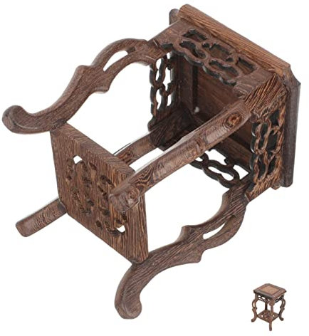CORHAD Soporte Para Macetas De Flores Antiguas Soporte Decorativo Para Plantas y Bonsáis Base De Madera Para Maceta De Estilo Chino De Balcón Utilizado Para Jardín Interior