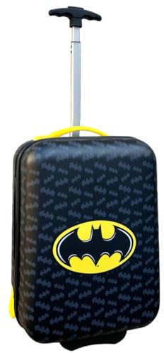 Trolley da viaggio in ABS Batman per bambini valigia 40 x 18 x 29 cm con due ruote e manico allungabile
