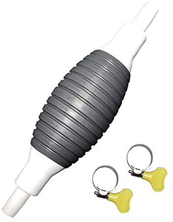 Universal-Kraftstoffpumpe für Auto, Motorrad, Boot, manuelle Kraftstoffpumpe, Hand-Primerlampe, Wasser, Öl, Benzin, Benzin, Flüssigkeit, Transfer-Universal(schwarz)