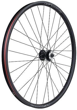 26/27.5/29 Inch Bicycle Wheelset - 14Gx32H Spokes with ED Brass Nipples - 100mm Front/135mm Rear QR Hubs - 6-Bolt Disc Brake Compatible Release for 6-9 Speed Bikes (Front, 29 inch)