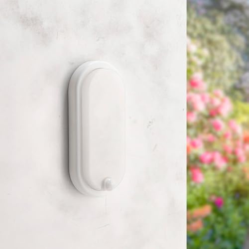 M Ledme – Applique LED con sensore di movimento a sfera 12W PIR 360º, luce fredda 6000K, impermeabile IP54, lampada moderna per giardino, patio e terrazza