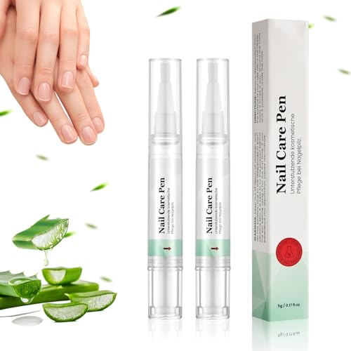 AUYAO 2 Pièces Stylos à Huile pour Cuticules Ongles, Nail Care Pen avec Huile d'arbre à Thé pour l'huile et Renforcer de Cuticule Sèche, Réparer les Fissures et Améliorer l’apparence des Ongles