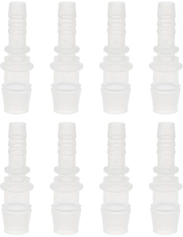 SG Store 8 Stück gerade Schlauchverbinder, 8 mm auf 12 mm, Kunststoff, Reduzierverschraubung für Gartenbewässerung