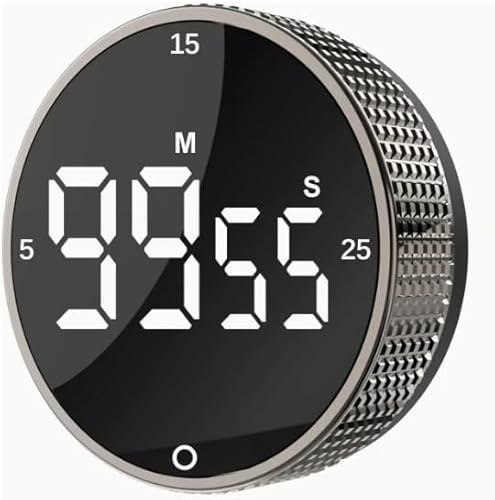 Mepham Magnetic LED Digital Kitchen Timer, Countdown & Countdown Visual Timer für Kochen, Backen, Fitness, Lernen, Ideal für Lehrer, Kinder, Senioren, Klassenzimmer & Hausaufgaben