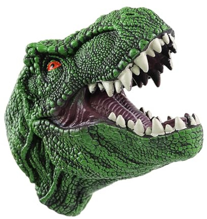 Dinosaur Hand Puppet Glove Toy Soft Rubber T Rex Triceratops Realistic