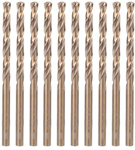 10pcs punte elicoidali in acciaio HSS ad alta velocità 4mm / 4.5mm/5.0mm/5.5mm strumento di perforazione per piastra in ferro in acciaio inossidabile legno plastica alluminio(5.5mm)