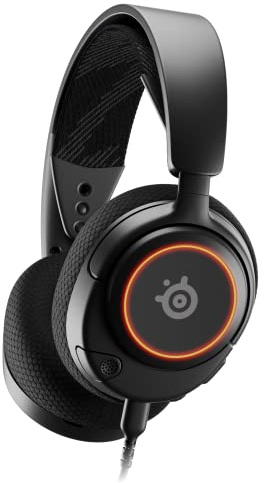 SteelSeries Arctis Nova 3 Multi-Platform Gaming Headset - Signature Arctis Sound - ClearCast Gen 2 Mic - PC, Mobile (Renewed)