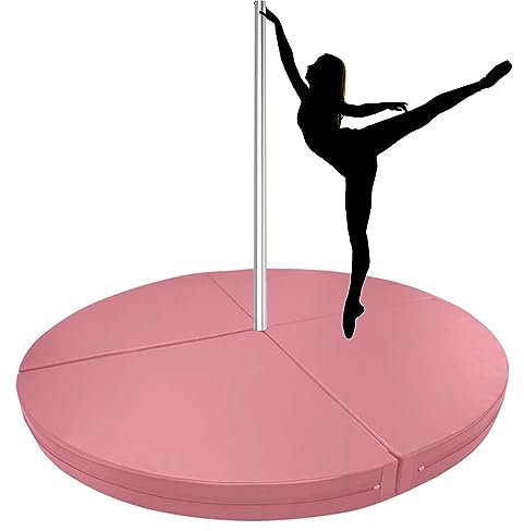 Tappetino per Pole Dance, Tappetino da pole dance 100cm/120cm/150cm/160cm/200cm di diametro, Tappetini protettivi per palo Esercizio ginnico Tappetino da ballo fitness yoga, Imbottitura anticaduta ( C