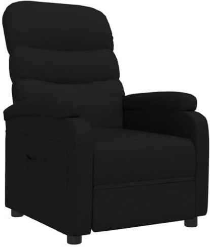 vidaXL Reclinerfåtölj svart tyg