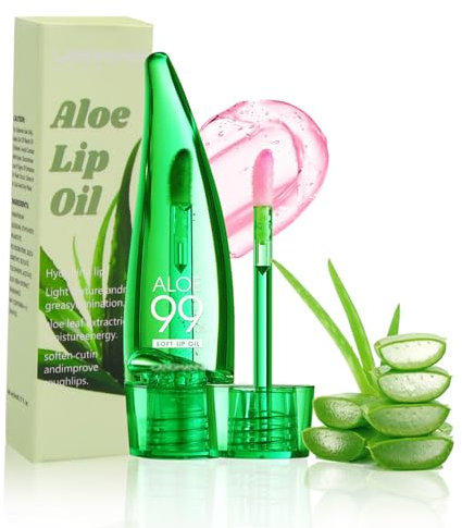 Aloe Vera Lip Gloss, Rouge à Lèvres Magique Hydratant Teinte pour les Lèvres, Baume à Lèvres Magique à Changement de Couleur de Température, Nutritif Liquide Lipstick Longue Durée