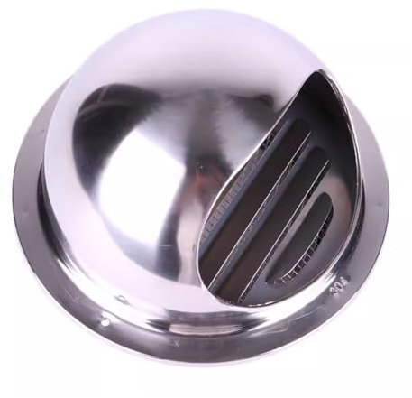 YPIOUREN Ventilation chimney cap Chimney Cap Stainless Steel Chimney Cowl Cap Durable ball air valve grille cover for weatherproof soffit vents in shopping malls warehouses gyms(3.9:5.7*4.2*3.8)