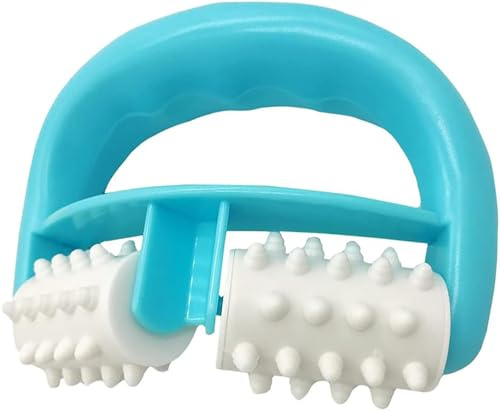 Cellulite Massagegerät mit Griff – Manuelle Anti-Cellulite Massageroller für Oberschenkel, Bauch, Hüften, Gesäß & Arme (Blau)