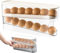 Rangement Oeuf Frigo, FORMVERSITY Istributeur Automatique d'Œufs, Boite a Oeufs en Plastique Distributeur Oeuf, Boite a Oeufs en Plastique, Organisateur d’Œufs Coulissants Transparent