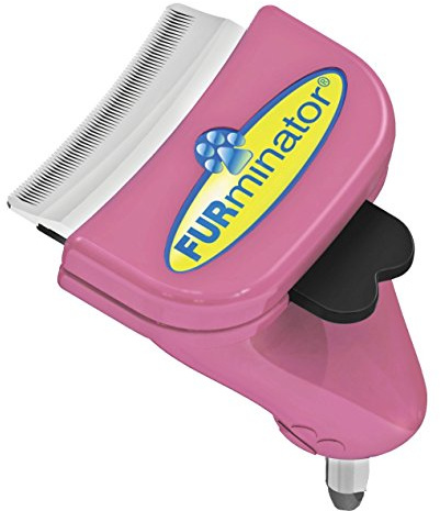 Furminator 136866 Furflex, pälsvård, kattborste för små katter, deshedding-fäste för borttagning av underull, S, rosa