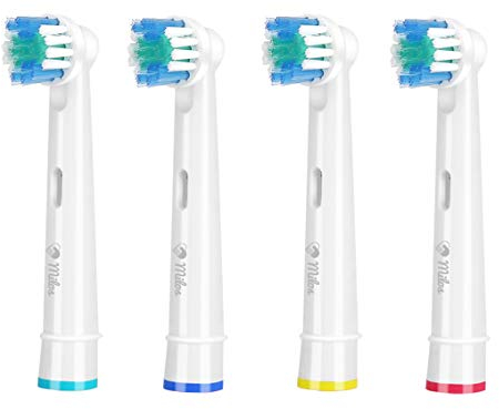 Toothbrush Head Compatible with Oral B - Milos Replacement Electric Toothbrush Head 4 Pack Deep and Precise Cleaning Replacement Toothbrush Heads Compatible Oral B
