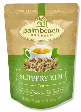 Palm Beach Medicinal Herbs - Slippery Elm Tea - Pure Herbal Tea Series, 30ct