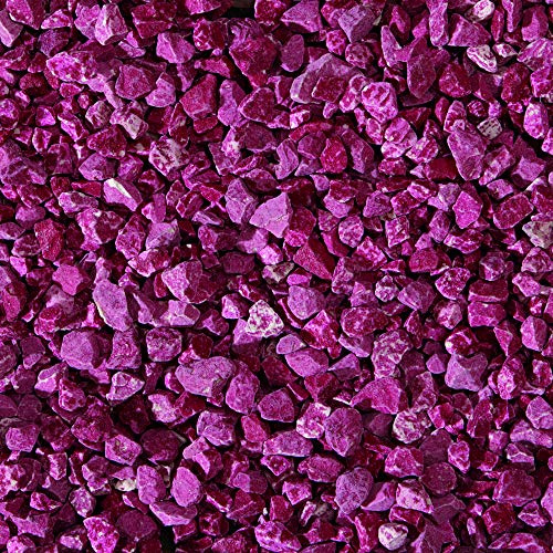 Gartenwelt Riegelsberger Premium 5 kg Bunte Dekosteine Fuchsia 12-16 mm Deko gefärbte Mosaiksteine COLORATO Steine Color Splitt Deko