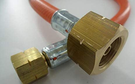 Propan-LPG Umfüllschlauch 0,5m-50 cm.Propan von 5,11,33 kg.Flasche W21,8x1/14LH auf Hanwerkerflasche 1/4 Links kpl.mit 1 Dichtung EU - SEMPERIT Hochdruckchlauch 20 Bar Verbindungsschlauch