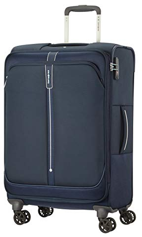Samsonite Popsoda - Spinner M Erweiterbar Koffer, 66 cm, 68/73.5 L, Blau (Dark Blue)