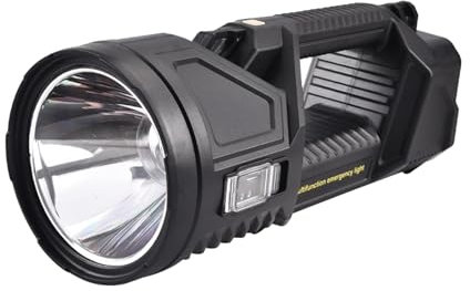 Amagogo Superhelle LED-Taschenlampe, hohe Lumen, Flutlicht, Hand-Taschenlampe, Suchscheinwerfer für Spaziergänge bei Nacht, Angeln