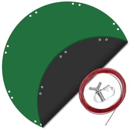 Wiltec Cubierta Solar Piscina Redonda Ø 460 cm Verano e Invierno Resistente a los Rayos UV cobertor