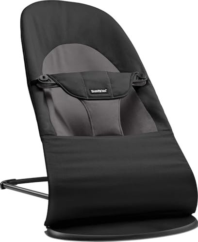 BabyBjörn Bouncer Balance Soft, gewebt, schwarz/dunkelgrau