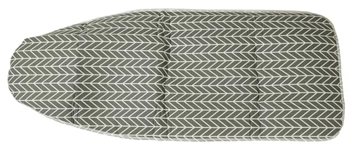 vhbw Bügeltischbezug Ersatz für Laurastar myCover 131, 144.7842.898 für Bügelbrett, Bügeltisch - Bügelbrettbezug Grau Weiß