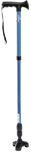 iLiving Walking Cane for Men and Women Foldable, Adjustable, and Free-Standing with Pivot Tip, Heavy-Duty Design Support up to 300 Pounds, Blue