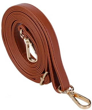 PU Verstellbarer Schultergurt, Leder Schultergurt Breit 1,45cm Taschengurt Lang 140 cm Taschengurte, Ersatztaschen Gurt Schulterriemen Zubehör für Crossbody Bag, Umhängetasche,Orange