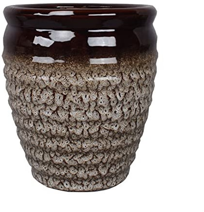 Pots de Fleurs Pot de Fleurs D'intérieur Jardinière moderne en céramique avec trous de drainage - Finition émaillée à haute température résistante au gel - Extérieur/intérieur for toutes les plantes d
