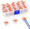 TAIHOBO Conectores Electricos Rapidos, Clemas Electricas Rapidas de 2 Puertos, 30 Piezas Empalmes Cables Electricos de PC y Latón, Conectores Cables Electricos para 0,14-4mm² Cables