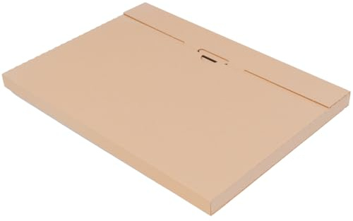 Förpackning kalenderförpackning brun 350 x 250 x 20 mm – enkel hopfällbar typ – frakt post vikbar låda stor brevlåda bokvändning – perfekt för frakt 25 stycken