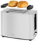 ProfiCook Toaster Edelstahl | 2 Scheiben | extra breite Toastschlitze für Bagels | Toastbrötchen und Waffeln | mit Brötchenaufsatz | Edelstahl PC TA 1279