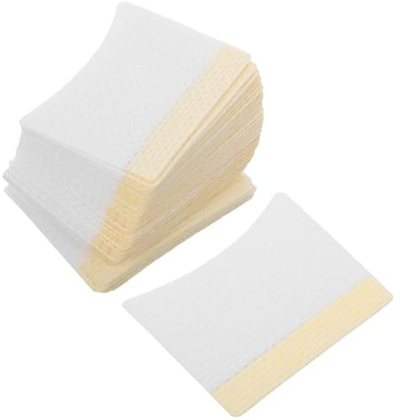 PACKOVE 40stücke Wimpern Pads aus Baumwolle für Wimpernwelle Wimpernreinigung und Make-up-entfernung Große Wattepads Wiederverwendbar für Augenpflege und Beauty-routine