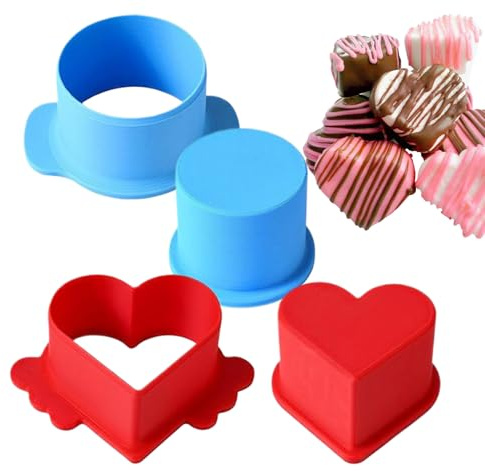 Rund kakform | Cake Pop Cutter Pusher Maker form, tillbehör slät efterrätt spett bakverktyg för familj fest