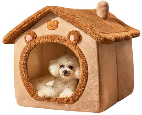 Casa para Gatos - Casa de Descanso Peluda de Invierno para Mascotas,Cueva para Mascotas Cerrada Suave Cálida para Animales Pequeños,para Dormitorio Sala De Estar Balcón