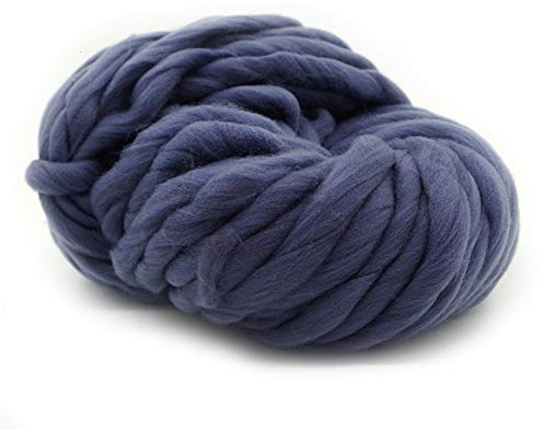 Lana Gorda Para Tejer Las Manos, Hilo Super Coars Special MANUAL ESPECIAL DIY WOVEN Bufanda de alambre Línea tapicería(Gris)