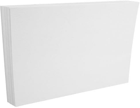 Ciieeo A5 Thermal Binding Covers Set 100 White Textured Sheets for School Projects and Office Document Protection