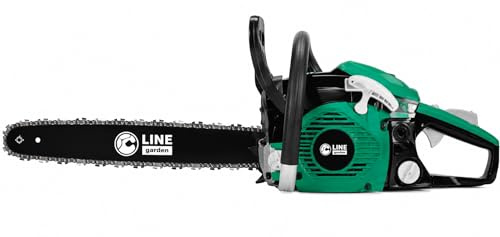 Motosega a Scoppio 45,5cc con Barra da 45 cm, Catena 0.325” Professionale per Taglio Legna e Potatura Alberi – TIMBERX-45