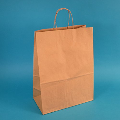 Pro DP 250 Papiertragetaschen 32+17x43cm mit Kordel braun Papiertüten Einkaufstüten Tragetaschen 90/m² Papier