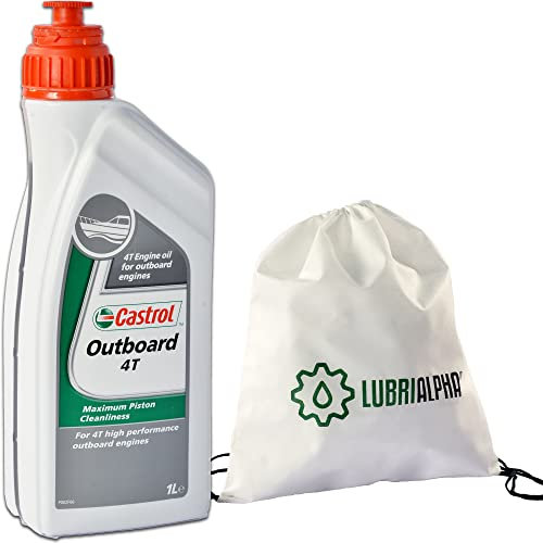 Olio motore fuoribordo 4 tempi 10W30 lubrificante Castrol Outboard 4T 10W-30 con Portachiavi Cavatappi conf. 1lt