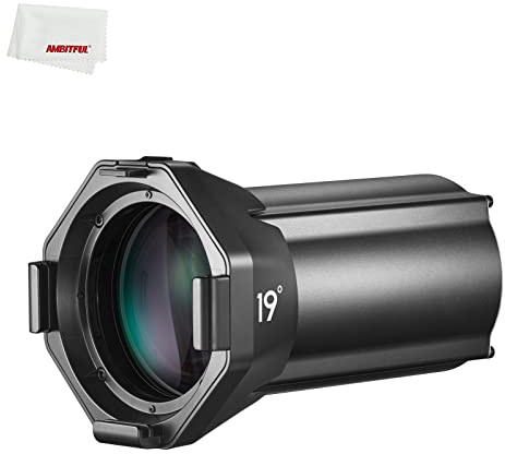 GODOX Il faretto VSA-19K / 26K / 36K offre funzioni speciali come faretti e proiettori, taglio del fascio, zoom ottico, modellazione del fascio per VL300 300W Bowen Mount LED Light (Lens 19°)