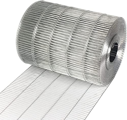 Wire Mesh Roll, 1X10cm Hole Galvanized Welded Wire Mesh Aviary Fence Poultry Netting Air Bricks, 1.8Mm Wire Diameter,Silver,0.6x12m(23x471inch)