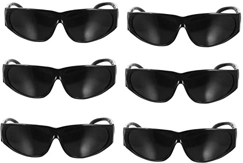 GALPADA Gafas De Seguridad Para Soldar 6 Piezas Protección Uv y Resistencia a Rayones Anteojos De Soldadura Ajustables Para Hombre y Mujer Ideales Para Trabajo Industrial