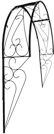 YUHANG Gartenbogen,Kletterpflanze Metall-Pergola-Bogen,dekorativer Garten-Laubengang, ideal für Rasen,Terrassen,Hochzeitsdekoration,105×105×21cm / 147×150×21cm (150cm)