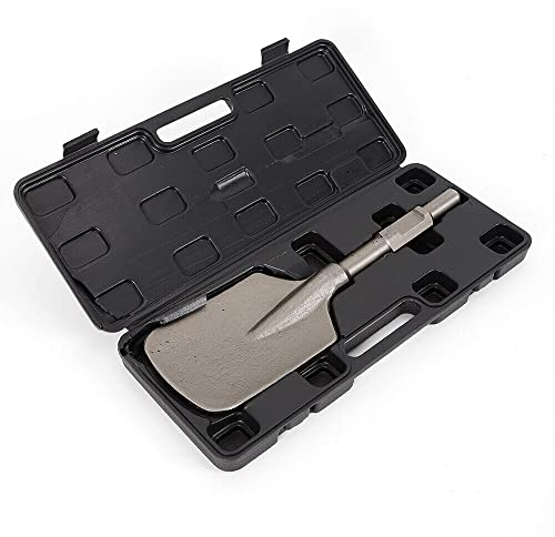 Lehmspaten Abbruchhammer 30x440x135mm Breitmeißel Schaufelmeißel für Bohrhammer Breitmeißel für Metallgegenstände wie Stahlstangen