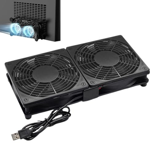 Ventilador USB para Enfriamiento del enrutador - Ventilador de refrigeración para PC | Ventilador portátil para computadora y enrutador, Ventilador de enfriador de gabinete de computadora